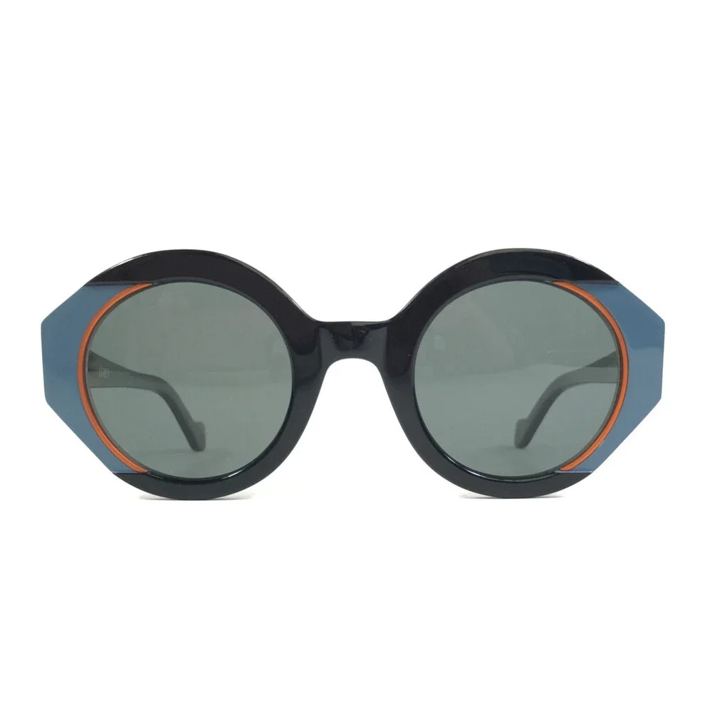J.F. Rey Sunglasses ANNA 2200 Black Blue Orange Frames w/ Gray Polarized Lenses